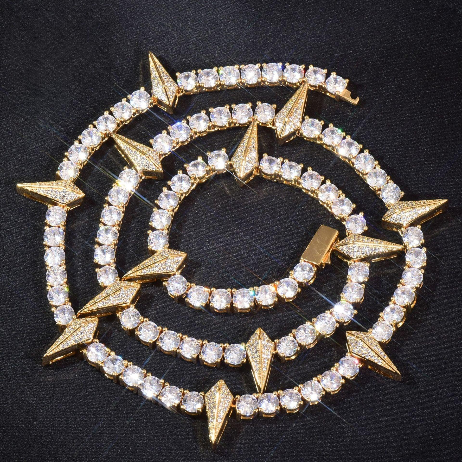 5mm Black Panther Style Chain Necklace with Zircon | Trendy Hip Hop Jewelry for Men | Caratix Jewelry - CaratixJewelry